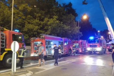 LJUDI U PANICI ISTRČAVAJU IZ STANOVA! Požar na Kanarevom brdu se širi, sve je u plamenu! (VIDEO/FOTO)