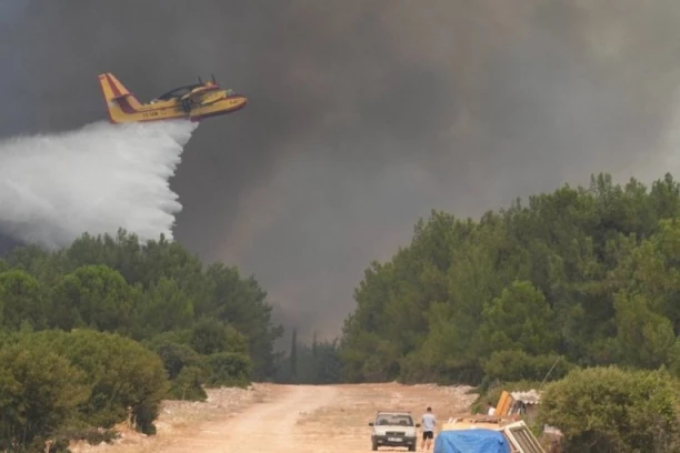 POŽAR NA BRDU PERUN: Vatrogasci i protivpožarni avion angažovani u gašenju