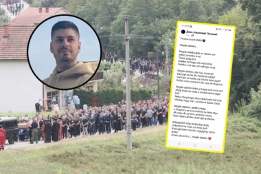 "NEGDE DALEKO GDE SU OBLACI SIVI, JEDNO JUNAČKO SRCE ŽIVI..." Potresni stihovi za ubijenog policajca: Mom Nidži...(FOTO)