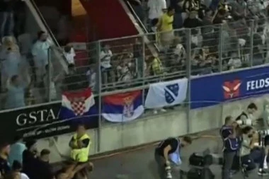 NAVIJAČI URADILI NEZAMISLIVO! SVI KAO JEDAN! Zastave Srbije, Hrvatske i Bosne jedna do druge (VIDEO)