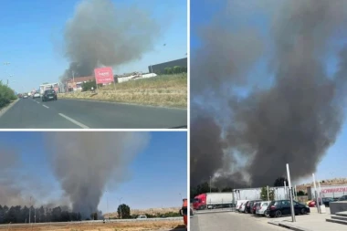 VELIKI POŽAR U NOVOM SADU! Ogroman oblak crnog dima nad gradom! (VIDEO)