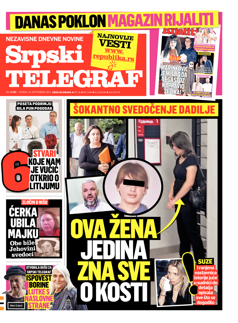 Naslovna strana - Srpski telegraf