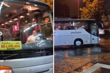 POSLE PONOĆI ISPRAĆEN POSLEDNJI AUTOBUS SA STARE BEOGRADSKE AUTOBUSKE STANICE! "Pući će" vas nostalgija kad budete ovo videli (VIDEO)