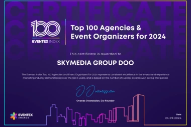 SKYMUSIC uvršten u top 100 organizatora događaja za 2024. godinu na globalnom nivou!