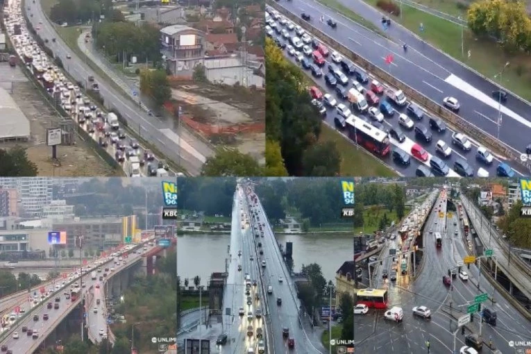 NEZAPAMĆENA GUŽVA NA AUTO I MOTO-PUTU! Beograd STOJI, kiša i lančani sudar učinili svoje - OVO JE PAKAO (FOTO)