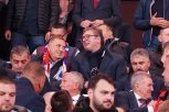 OVAKO JE PREDSEDNIK BODRIO ORLOVE: Vučić na stadionu u Leskovcu navijao za reprezentaciju Srbije! (FOTO)