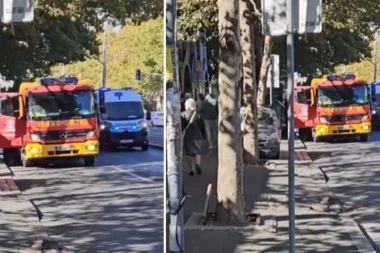 GORI KINESKA ROBNA KUĆA! Izbio požar na Bulevaru, vatrogasci na licu mesta (VIDEO)