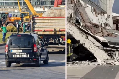 POGREBNO VOZILO STIGLO ISPRED ŽELEZNIČKE STANICE! Horor scene u Novom Sadu - NE ZNA SE KONAČAN BROJ MRTVIH! (FOTO)