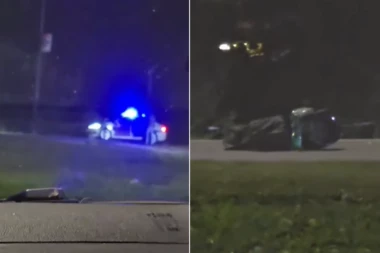 TEŠKO POVREĐEN MOTOCIKLISTA! Nesreća na ulazu u Bačku Palanku, jeziva scena na licu mesta! (VIDEO)