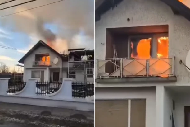 VELIKI POŽAR KOD VELIKE PLANE! Kuća u plamenu! (VIDEO)