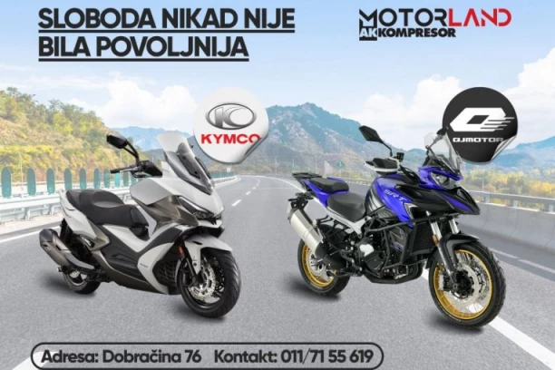 Motorland najavljuje proširenje portfolija: Nova era kvaliteta i performansi uz QJ Motor i Kymco