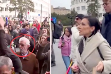 MALOBROJNI NASILNICI PREDVOĐENI SRBOMRZCIMA! Marinika na proteste povela i Popova koji svoj narod naziva GENOCIDNIM! (FOTO)