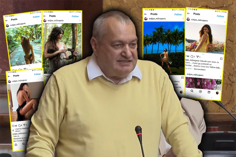 MILIVOJEVIĆ NE MARI ZA UGLED I ČAST! Lider DS izgleda PONOSAN na SKANDALOZNE objave NAGIH ŽENA na svom INSTAGRAMU! (FOTO)