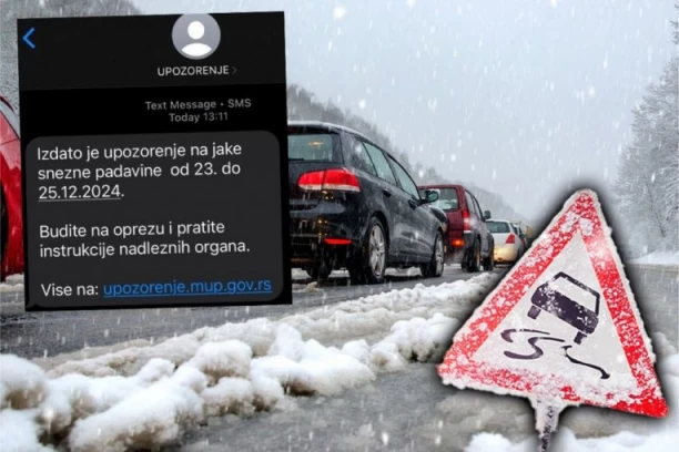 PO PRRVI PUT GRAĐANIMA STIGAO SMS UPOZORENJA! Sprema se VELIKA NEPOGODA - evo šta piše u poruci! (FOTO)