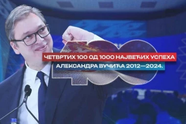 Pogledajte: Četvrtih 100 od 1000 najvećih uspeha Aleksandra Vučića u periodu od 2012. do 2024. godine (VIDEO)