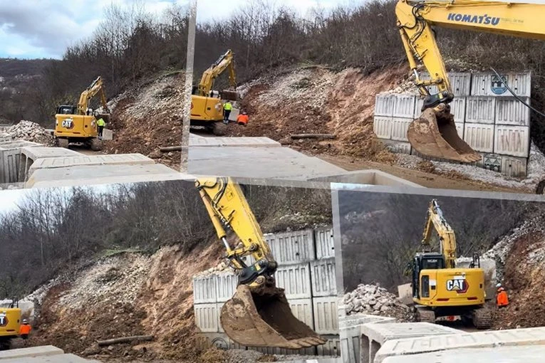 NOVO KLIZIŠTE U BIH! SVI STRAUHU OD JABLANIČKOG SCENARIJA! Bageri na terenu, obustavljen i saobraćaj (VIDEO)