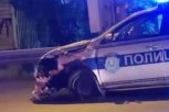 SMRSKAN POLICIJSKI AUTOMOBIL: Saobraćajna nesreća u Krnjači (VIDEO)