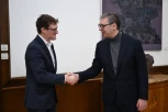 RAZGOVARALI SMO O MOGUĆNOSTI DA BEOGRAD BUDE DOMAĆIN VEB SAMITA! Vučić se sastao sa Patrikom Kosgrejvom: "Prilika koja se retko pruža!" (FOTO)