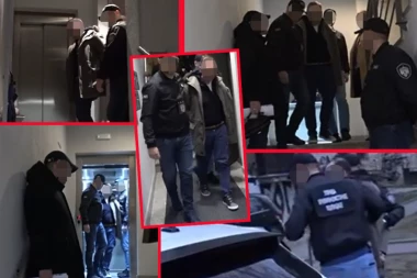 POLICIJA UHAPSILA  ALEKSANDRA PAPIĆA U STANU NA VRAČARU! Iz luksuzne zgrade izveden sa lisicama na rukama! (VIDEO)