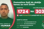 FALI JOŠ SAMO 13.000 PORUKA! Uzmite telefon u ruke i pomozimo Saši da dobije šansu za novi život!