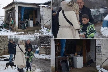 STEFANE, LJUDINO! Republika u poseti mališanu iz Leskovca koji je jednom rečenicom otopio i najhladnija srca: DOČEKAO GOSTE, DELI IM BOMBONE! (VIDEO)