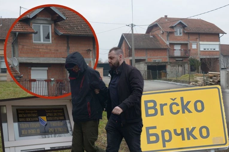 EKSKLUZIVNO! OVO JE SUDSKI POLICAJAC OSUMNJIČEN ZA HOROR U BRČKOM! Izveden sa lisicama na rukama, KRIO SE ISPOD KAPULJAČE! (FOTO)