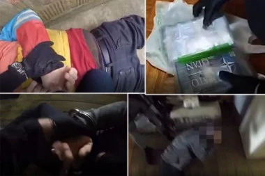 PRVI SNIMCI HAPŠENJA DVE KRIMINALNE GRUPE! Zaplenjeno više od 16 i po kilograma droge! (FOTO/VIDEO)