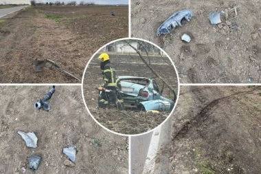 DELOVI AUTOMOBILA RAZBACANI PO NJIVI! Na ovom mestu se desila stravična nesreća kod Zrenjanina u kojoj je POGINULA BEBA! (FOTO, VIDEO)