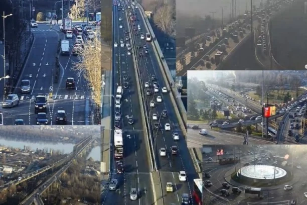 SOLIDNE GUŽVE U GLAVNOM GRADU! Situacija najgora na Pančevačkom mostu, Gazeli i Autokomandi (FOTO)