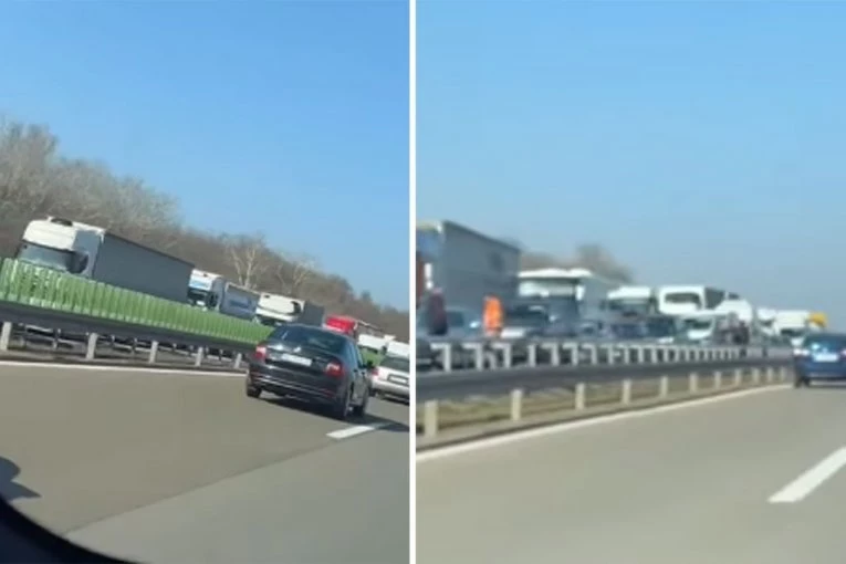 PREVRNUO SE ŠLEPER NASRED AUTO-PUTA! Drama kod Smedereva, BLOKIRANE sve tri trake! (VIDEO)