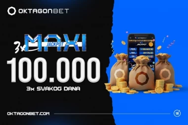 OSVOJI 100.000 DINARA SVAKOG DANA: Oktagonbet MAXI jackpot dostupan je svima