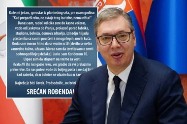 "NE BRINI, TI TO JESI!" Predsednik Vučić objavio najlepšu rođendansku čestitku! (FOTO)