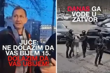 JUČE IZIGRAVA SILU, DANAS MANJI OD MAKOVOG ZRNA! Studentima pretio KRVNIČKIM UBISTVOM, a već sada IZA REŠETAKA! (VIDEO)