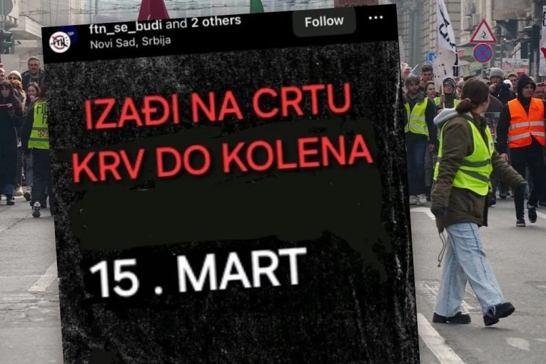 NALOŽENO PRIVOĐENJE OSOBA KOJE POZIVAJU NA KRVOPROLIĆE 15. MARTA! Tužilaštvo dalo nalog da se hitno identifikuju osumnjičeni!