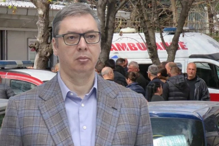 VUČIĆ OBILAZI POVREĐENE U POŽARU U KOČANIMA! Predsednik tu kada je najteže, Srbija će pomoći svojoj braći