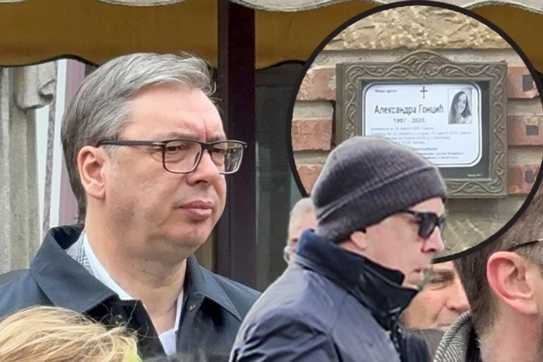 VUČIĆ STIGAO NA SAHRANU BULETOVE ĆERKE Predsednik Srbije čeka red da izjavi saučešće! (FOTO/VIDEO)