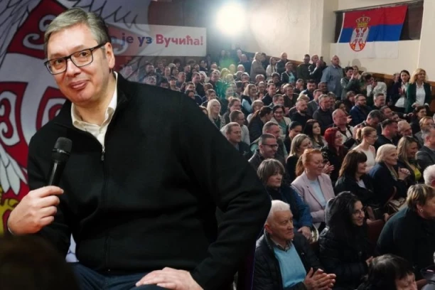 VUČIĆ OBILAZI TOPLIČKI OKRUG: Predsednik stigao u Donje Grgure, razgovorom sa narodom započeo dvodnevnu posetu jugu Srbije (VIDEO)