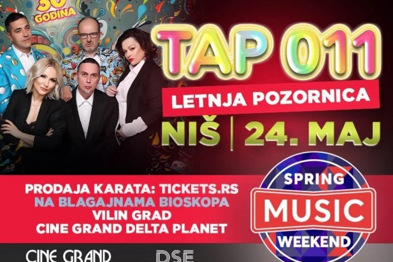 SPRING MUSIC WEEKEND 24. I 25. MAJA NA LETNJOJ POZORNICI U TVRĐAVI