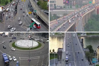SAOBRAĆAJNI KOLAPS U BEOGRADU! Vozila na mostovima mile, sve se crveni, evo gde je NAJGORE!