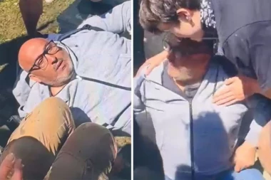 BLOKADERI PREDVOĐENI GRUHONJIĆEM I BRKOVIĆEM PRAVE HAOS! Stravično nasilje studenata u Novom Sadu, Hitna morala da pomogne dekanu Dridu! (VIDEO)