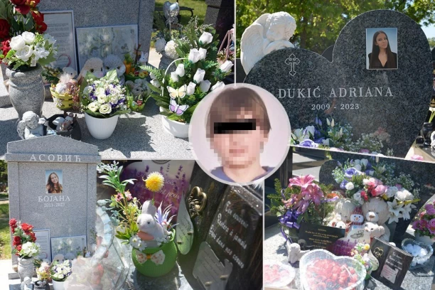 NEUTEŠNI RODITELJI OSTAVILI SRCE NA GROBOVIMA! Bol isklesana na spomenicima Bojane i Adrianе koje su ubijene u Ribnikaru govore više od reči! OVE PORUKE ĆE VAS SLOMITI! (FOTO)