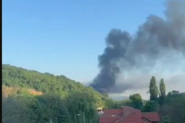 VELIKI POŽAR NA KOŠTUNJAKU, KULJA CRNI DIM! Vatrogasne ekipe na terenu (VIDEO)