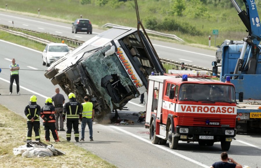 Nesreća na auto-putu A3 između Popovače i Križa u Hrvatskoj