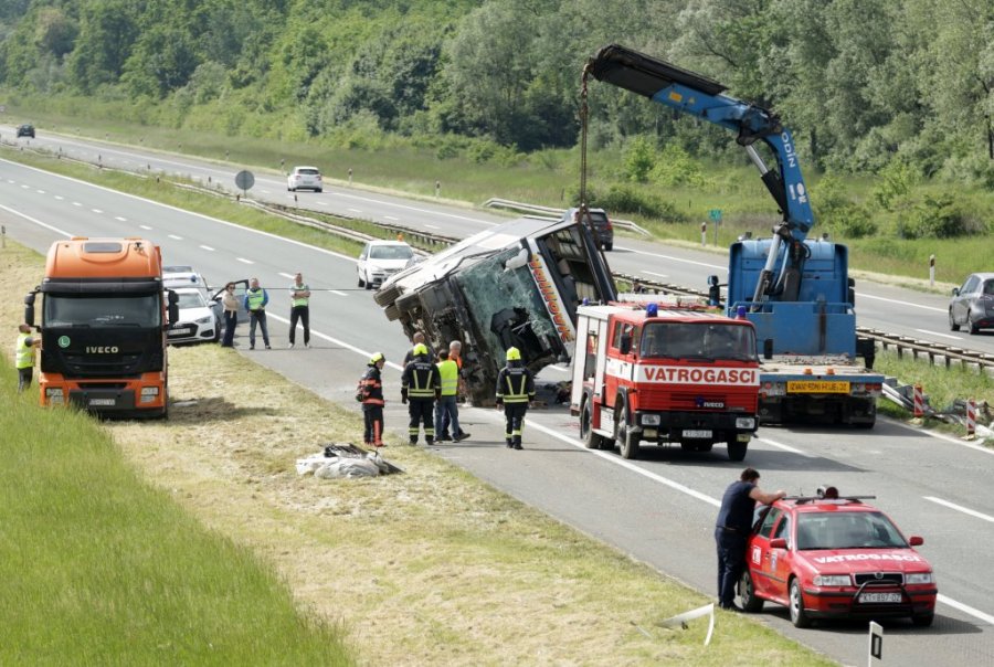 Nesreća na auto-putu A3 između Popovače i Križa u Hrvatskoj