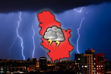 OLUJNA MASA JURI KA SRBIJI! Crni oblaci su već na granici, evo kada će krenuti JAKO NEVREME!