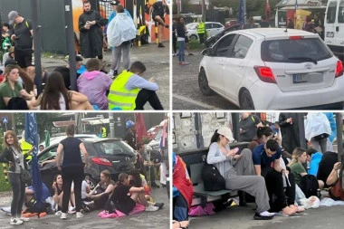 STUDENTI FOTELJAŠI SE IŽIVLJAVAJU NAD GRAĐANIMA BARIČA: Ljudi ostali zarobljeni u vozilima, SLIKE GOVORE SAME ZA SEBE (FOTO)