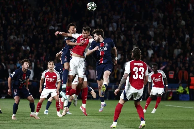 OVO SU SVI GOLOVI SA MEČA PSŽ - ARSENAL: Ruiz i Hakimi na jednoj, Saka na drugoj strani! (VIDEO)