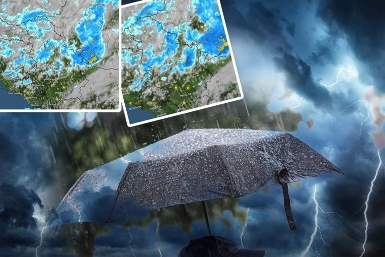 NEVREME PRAVI HAOS PO SRBIJI! Nad zemljom se nadvio superćelijski oblak, objavljeno kako se oluja kreće iz sata u sat