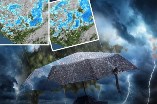 NEVREME PRAVI HAOS PO SRBIJI! Nad zemljom se nadvio superćelijski oblak, objavljeno kako se oluja kreće iz sata u sat