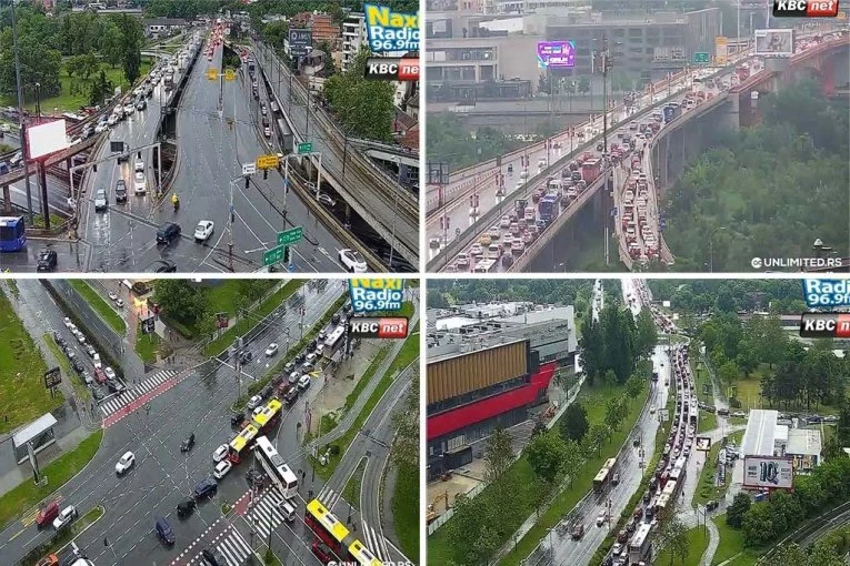 NEVREME NAPRAVILO HAOS U SAOBRAĆAJU U BEOGRADU! U ovim delovima grada je najkritičnije, a u zemunskom naselju potop
